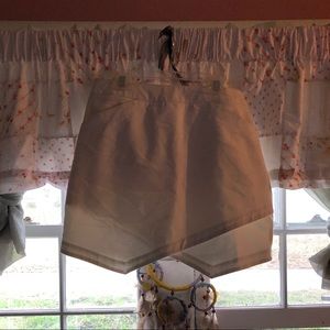 White Express asymmetric mini skirt